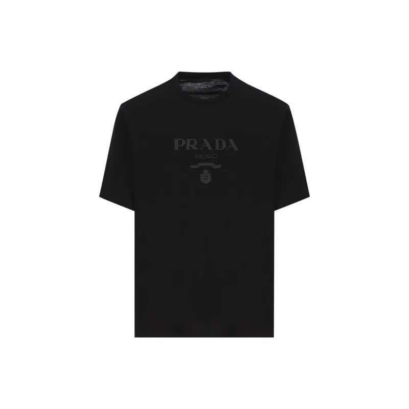 PRADA Logo Printed Short Sleeved T Shirt-2