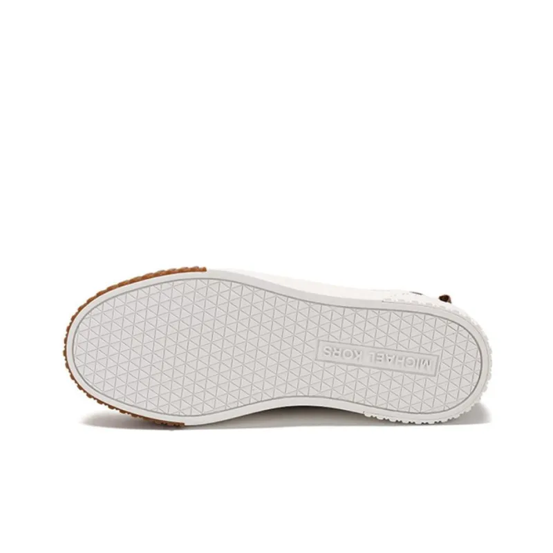 MICHAEL KORS Gertie High Top Stylish Skateboarding Shoes Women's Brown-5