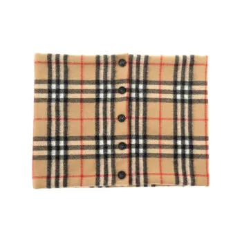 Burberry Checked Button-Up Scarves
