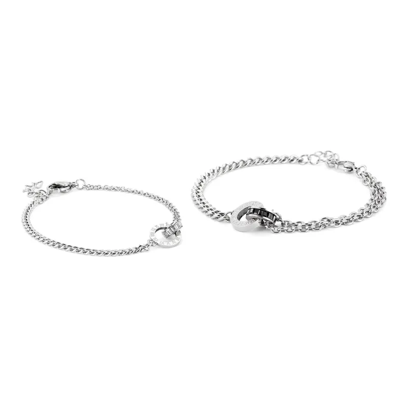 GENANX Bracelets Unisex Silvery White-1