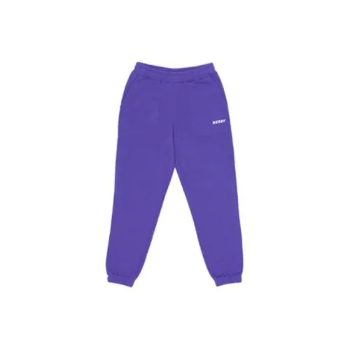 Nerdy Knitted Sweatpants Unisex Purple