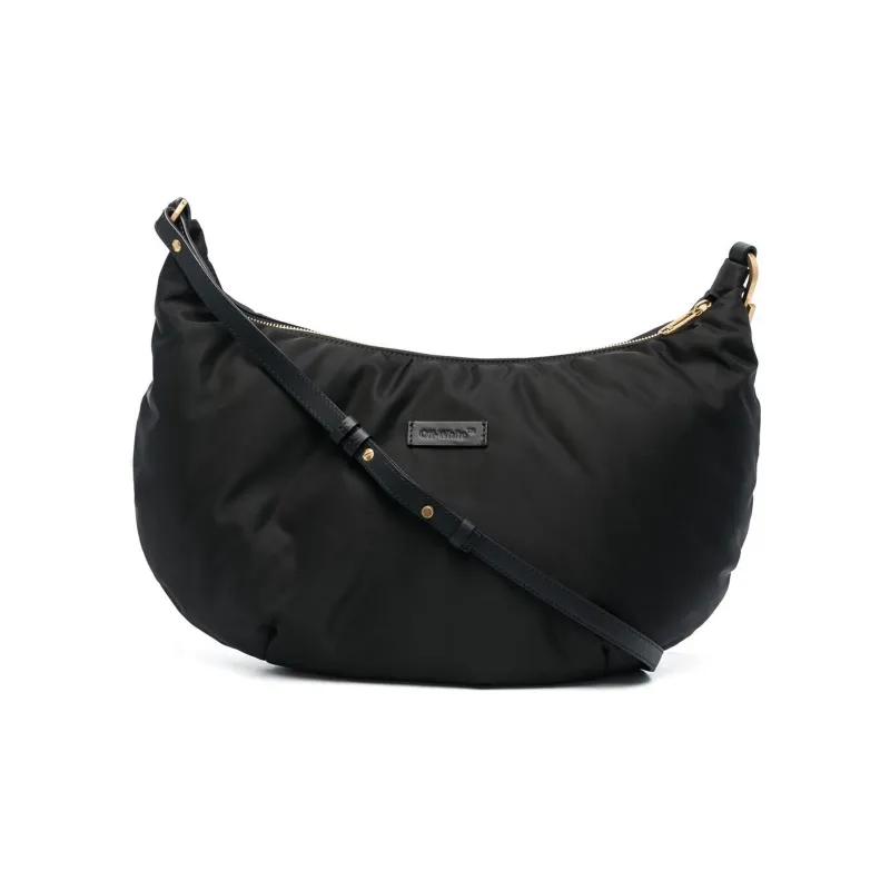 OFF-WHITE Leather One Shoulder Handbags Women's Black-0