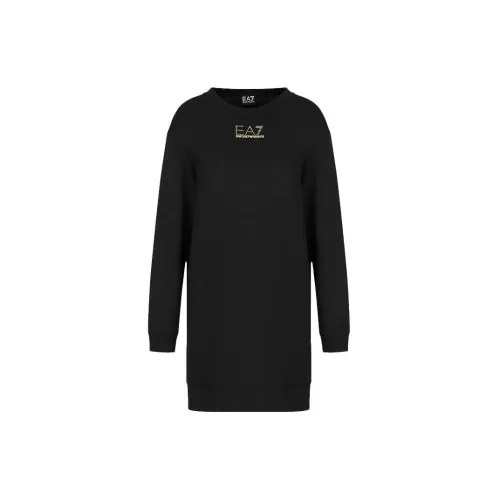 EMPORIO ARMANI Long-Sleeved Dresses Women's Black