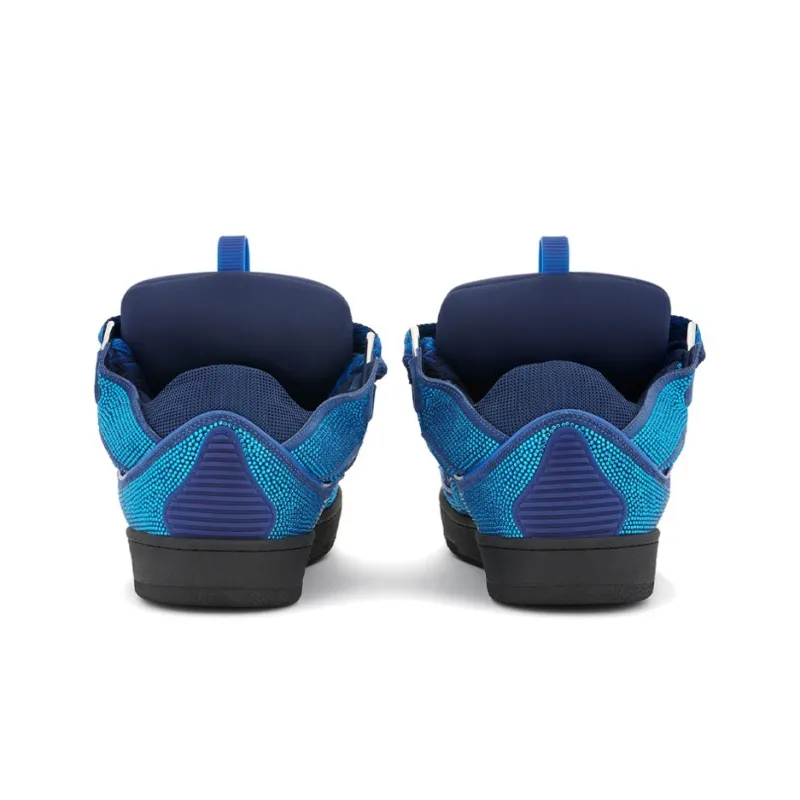 Lanvin Curb Sneakers 'Rhinestones - Majorelle Blue'-3