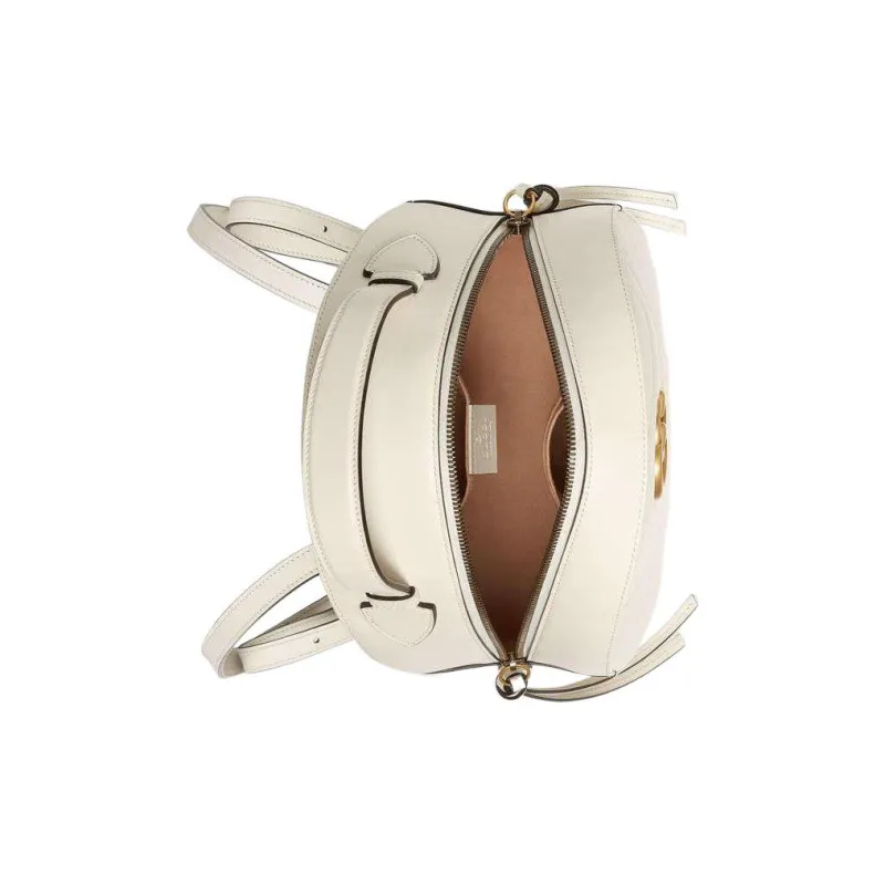 GUCCI GG Marmont Quilting Cow Leather Backpack Women's White-3