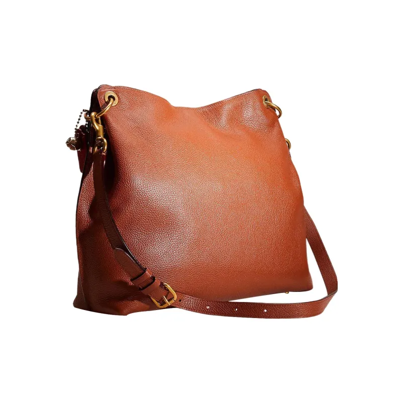 COACH Tabby Pebbled Leather Hobo Bag, Shoulder Bag, Crossbody Bag, Handbag Large Size Women's Saddle Seat Color-1