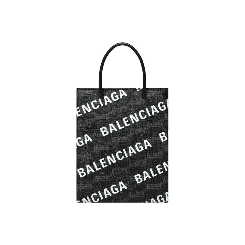 Balenciaga Balenciaga BB MONOGRAM Coated Canvas Shoulder Bag Crossbody Bag Handbag Large Size Women's Black/Gray-2