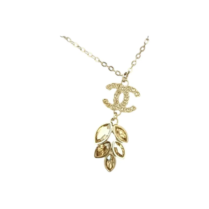 CHANEL Double C Metal Necklaces Women's-1