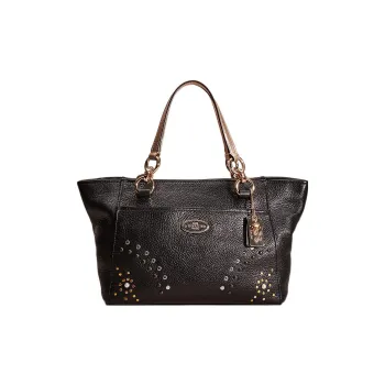 COACH Ellis Leather Shoulder Bag, Crossbody Bag, Handbag Mini Women's Black