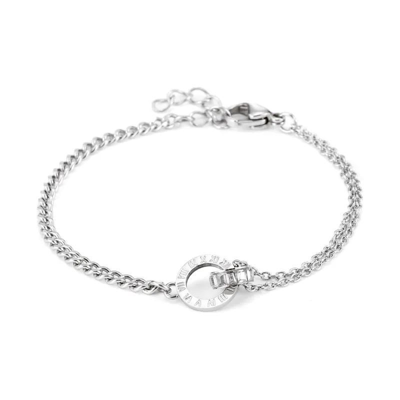 GENANX Bracelets Unisex Silvery White-3