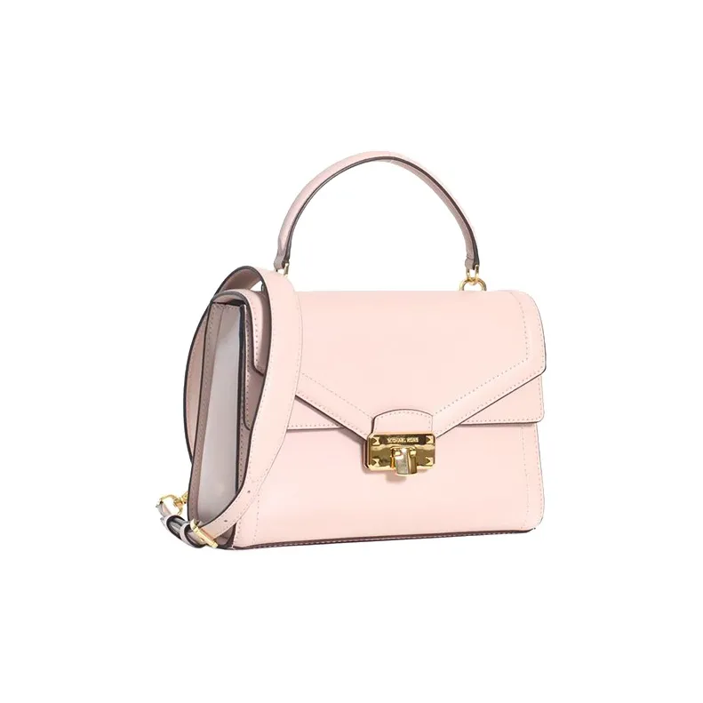 MICHAEL KORS Kinsley Leather Shoulder Bag Crossbody Bag Handbag Medium Size Women's Pink-1