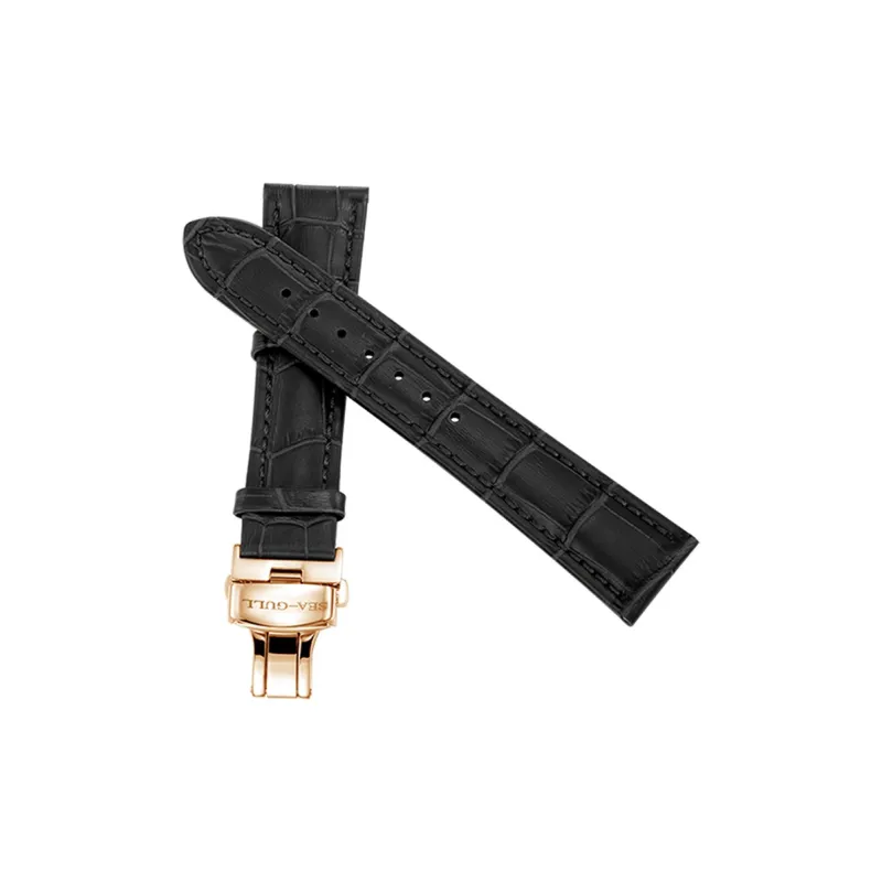 Sea Gull Compatibility Watch Band 19 21cm Cowhide Leather Material-6