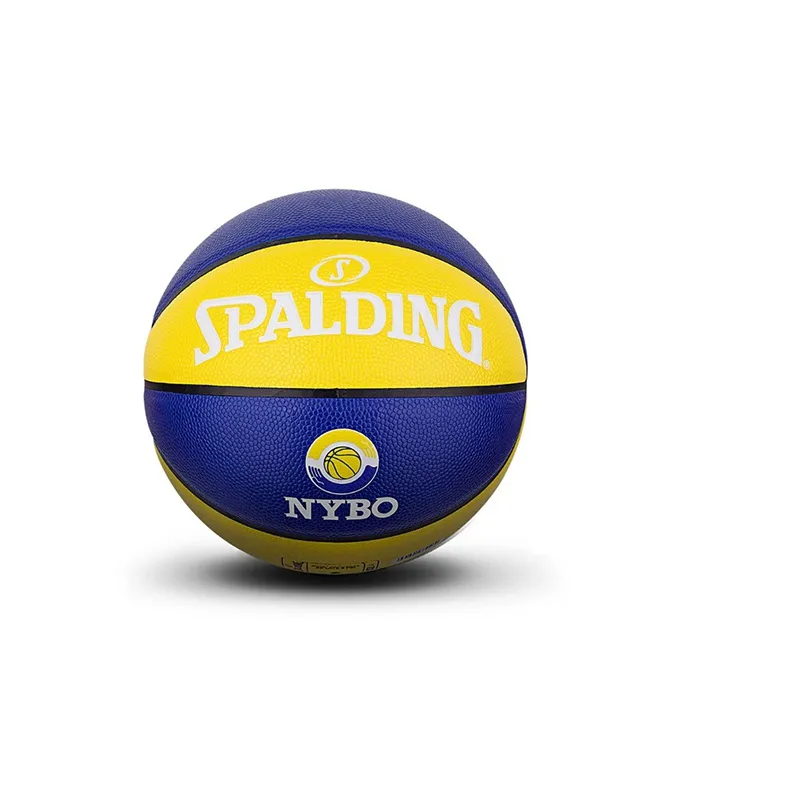 SPALDING PU Basketball Yellow Blue Multicolor 4/5/7 Size Training Unisex-6
