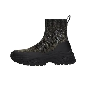VERSACE JEANS Couture Shock Absorbers High Top Sports Casual Shoes Women's Black