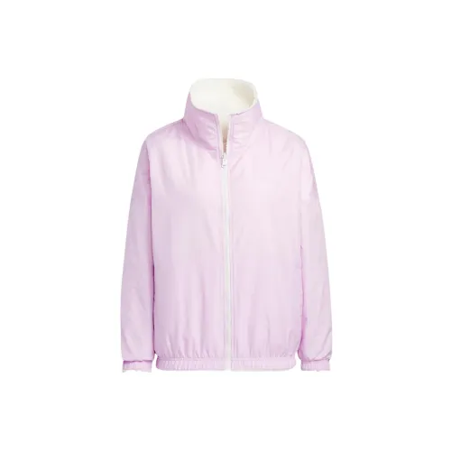 Adidas Velvet Jackets Women's Pink/White