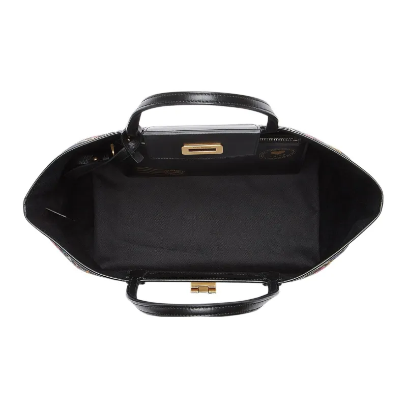 Ferragamo Gancini Graphic Print Tote Multi-4