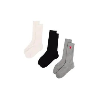 AMIPARIS Three Pack Adc Socks 'Off White/Grey/Black'