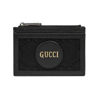 GUCCI Off The Grid Recycled Nylon Card Holder Men's Black