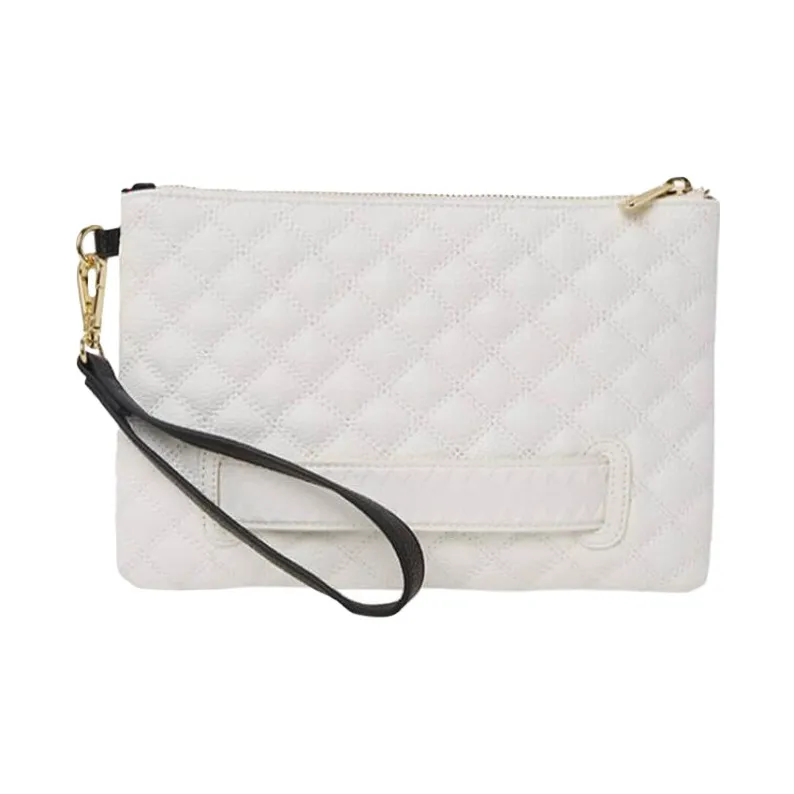 SPRAYGROUND Artificial Leather Clutch Women's Black/White-4