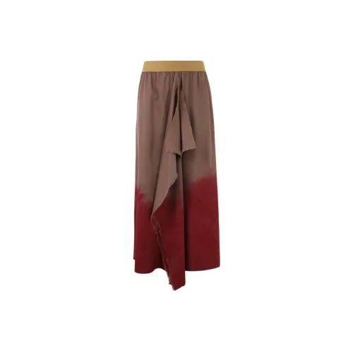 UMA WANG Casual Long Skirts Women's Brown