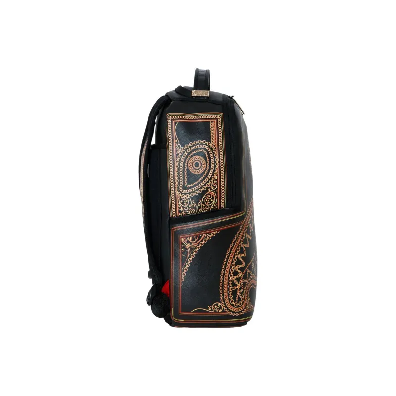 SPRAYGROUND Artificial Leather Backpack Regular Unisex Black/Gold-2