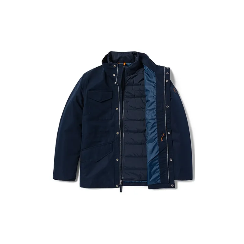 Timberland Puffer Jacket Men's Dark Sapphire Blue-4