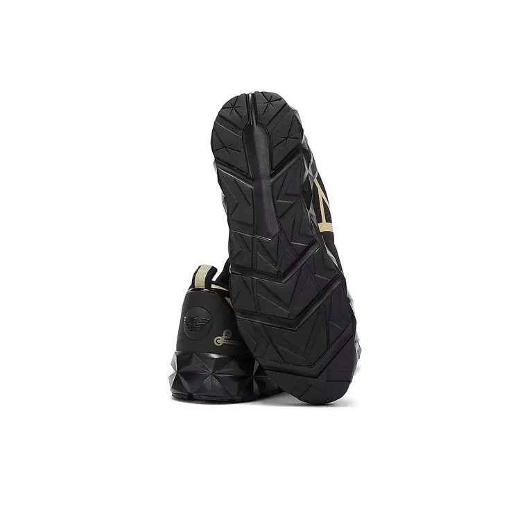 EMPORIO ARMANI EA7 Anti Slip And Wear Resistant Breathable Low Top Sports Casual Shoes Unisex Black-4