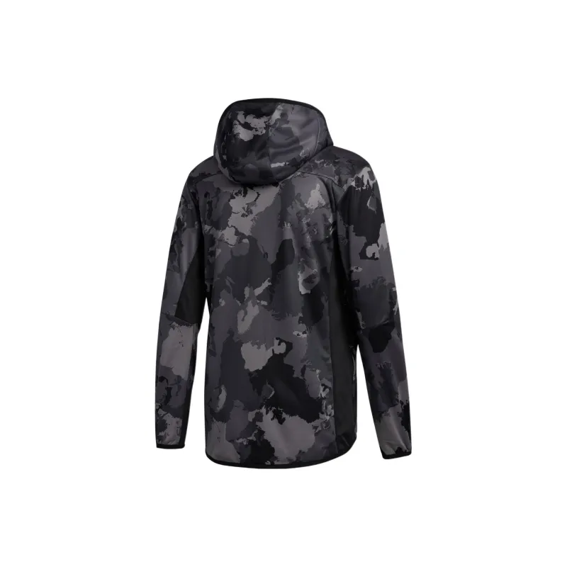 Adidas Con Camo Hoodie Jacket Men's Gray-1