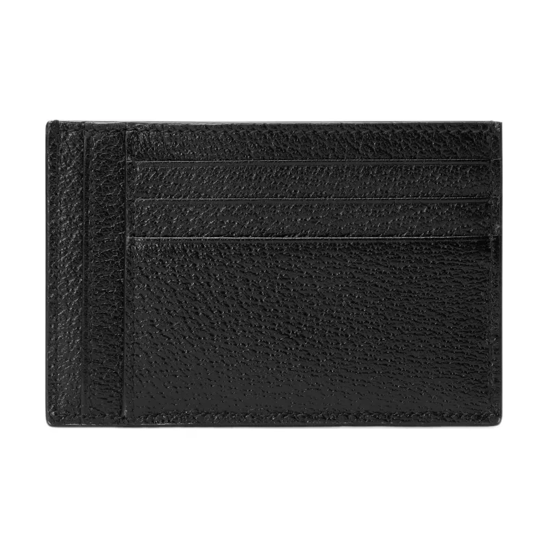 GUCCI Marmont Leather Card Holder Men's Black-2
