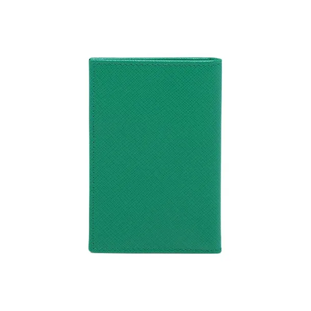 PRADA Saffiano Leather Card Holder Card Holder Men's Green-1