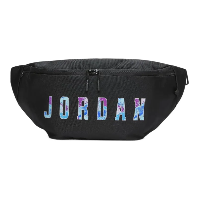 Jordan Polyester Fanny Pack Crossbody Bags Regular Unisex Black-0