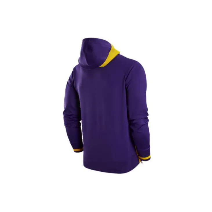 Nike Nba Los Angeles Lakers Home Showtime Dri Fit Full Zip Hoodie-1