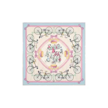 HERMES Les Becanes Silk Scarves Women's