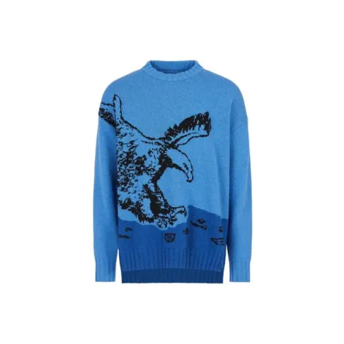 EMPORIO ARMANI Sustainable Collection Sweaters Men Blue