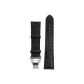 21# Black Black Thread Bamboo Pattern Steel Butterfly Clasp Belt