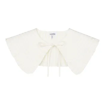 GANNI Cotton Shawls Women's White