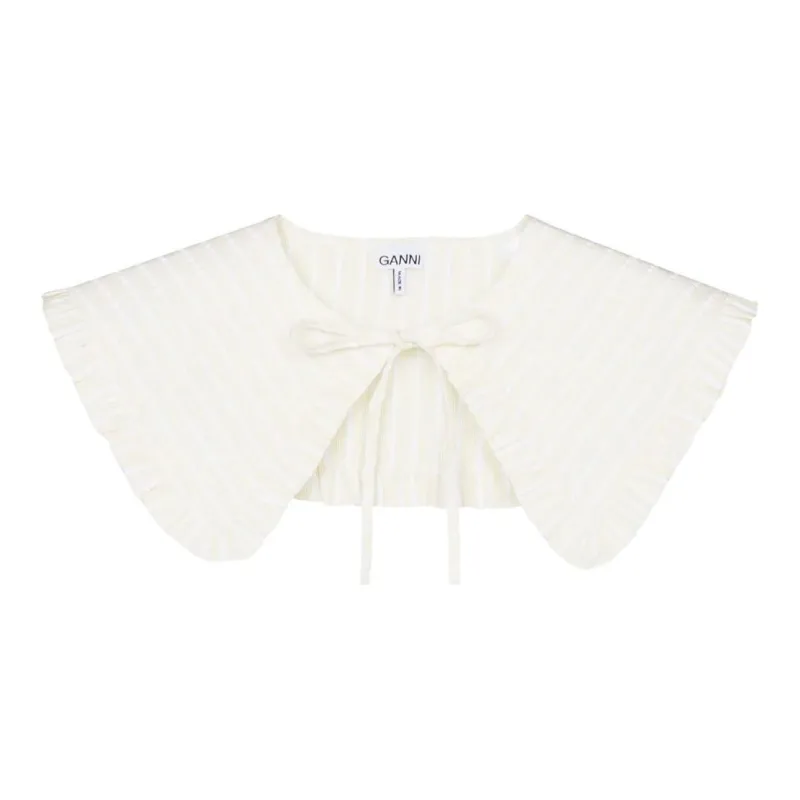 GANNI Cotton Shawls Women's White-0