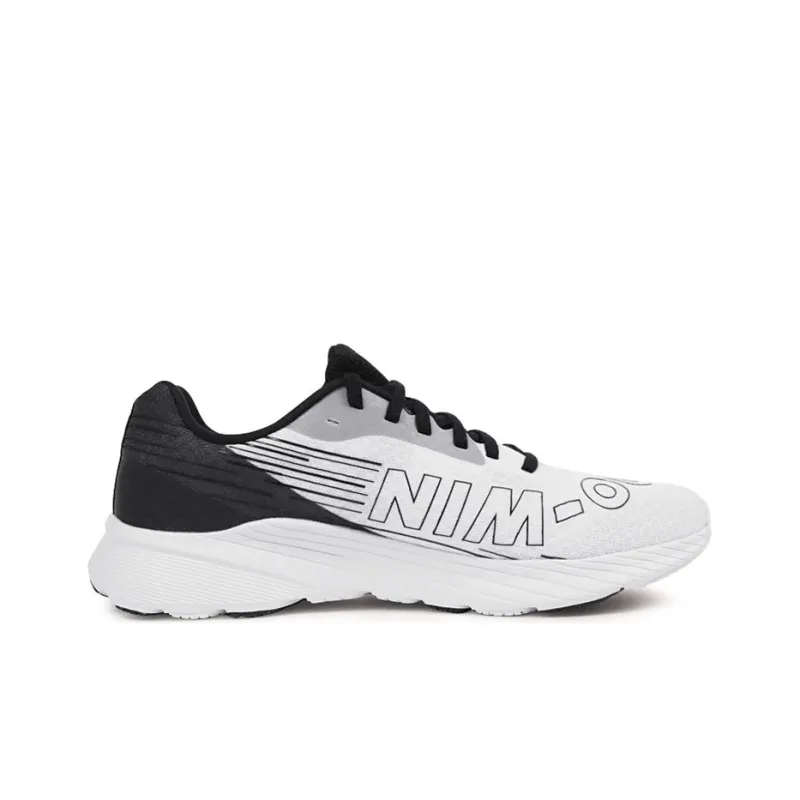 DO WIN Cushioning Anti Slip Wear Resistant Breathability Low Top Casual Running Shoes Unisex Black White-1