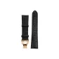 20# Pure Black Butterfly Clasp Strap (Gold Buckle)