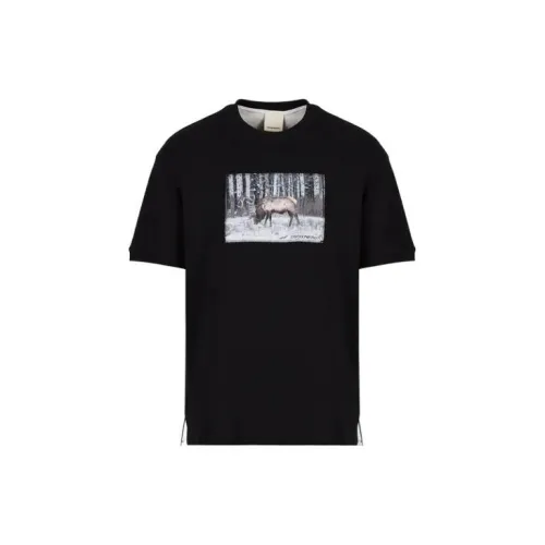 EMPORIO ARMANI Sustainable Collection T-Shirts Men Black