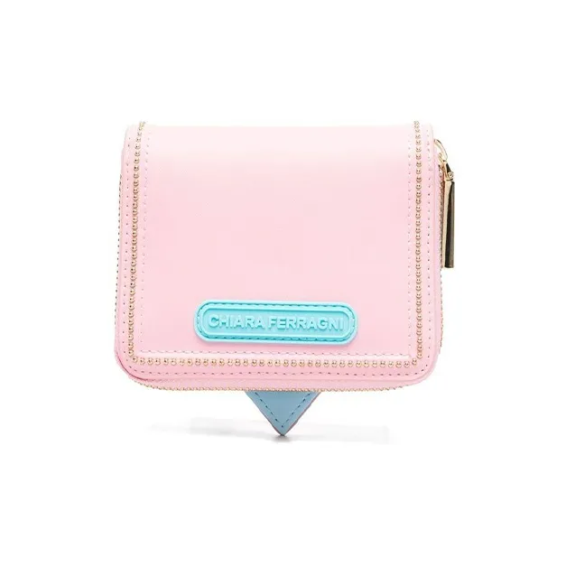 CHIARA FERRAGNI Eyelike Polyurethane Wallet Women's Pink-1