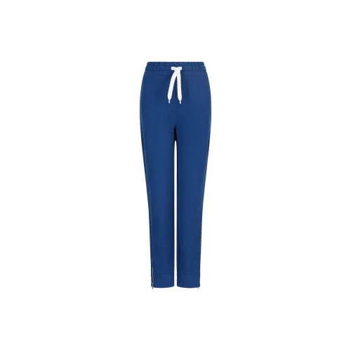 EMPORIO ARMANI Sustainable Collection Knitted Sweatpants Women's Blue