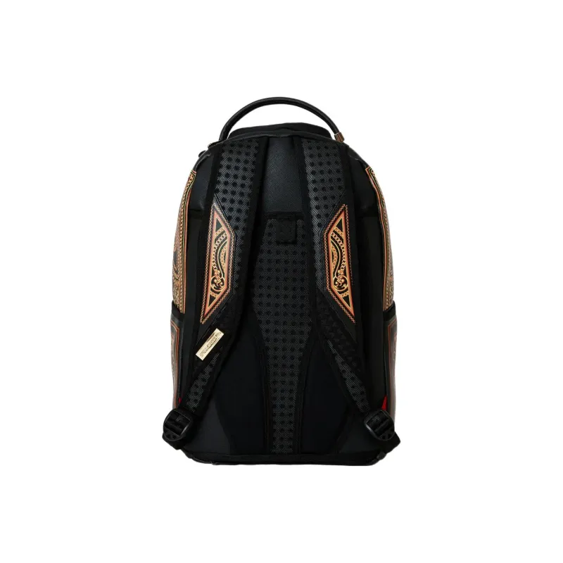 SPRAYGROUND Artificial Leather Backpack Regular Unisex Black/Gold-3