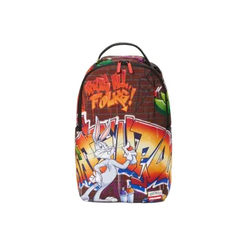 SPRAYGROUND Polyester Backpack Regular Unisex Orange/Gray