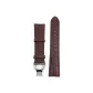 21# Brown Butterfly Clasp Strap (Steel Buckle)