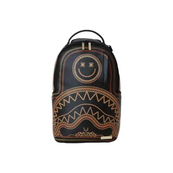 SPRAYGROUND Artificial Leather Backpack Regular Unisex Black/Gold