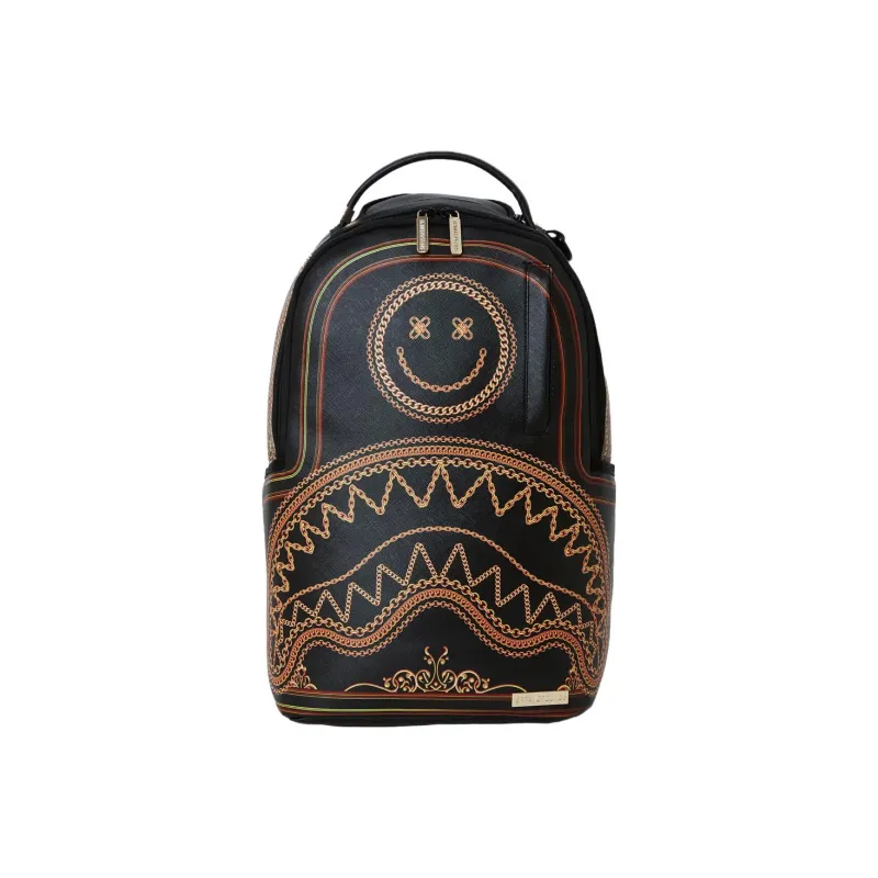 SPRAYGROUND Artificial Leather Backpack Regular Unisex Black/Gold-0