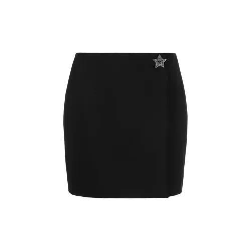 MSGM Casual Short Skirts Women's Black