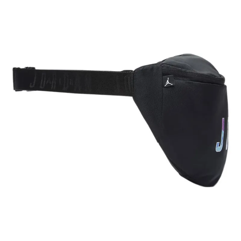 Jordan Polyester Fanny Pack Crossbody Bags Regular Unisex Black-1