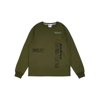 Dickies Long Sleeved T Shirt Men's Army Green